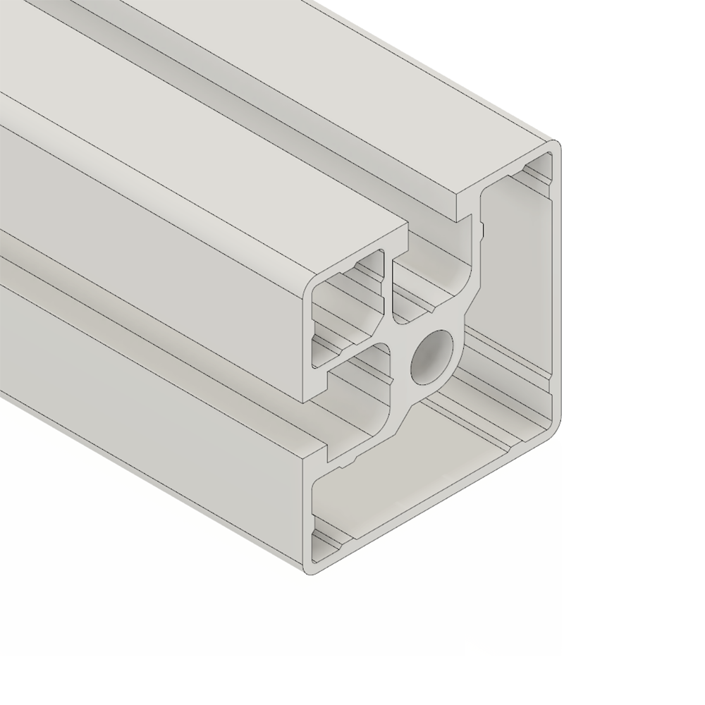 10-4545S2A-0-12IN MODULAR SOLUTIONS EXTRUDED PROFILE<br>45MM X 45MM 2G SMOOTH SIDES ADJACENT, CUT TO THE LENGTH OF 12 INCH